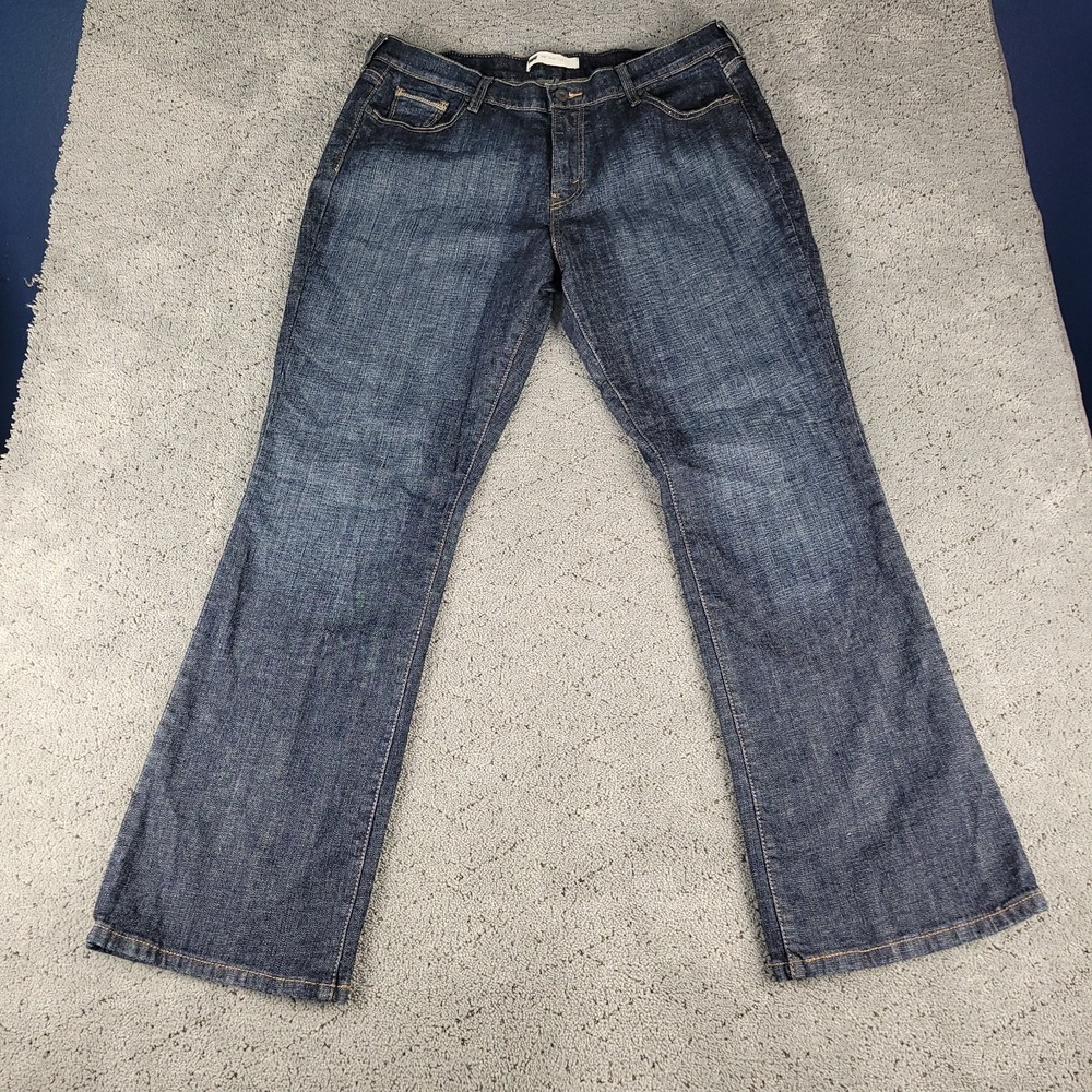 Levis 515 Jeans Womens 16M Blue Bootcut Dark Wash Cowgirl Mid Rise Stretch Denim